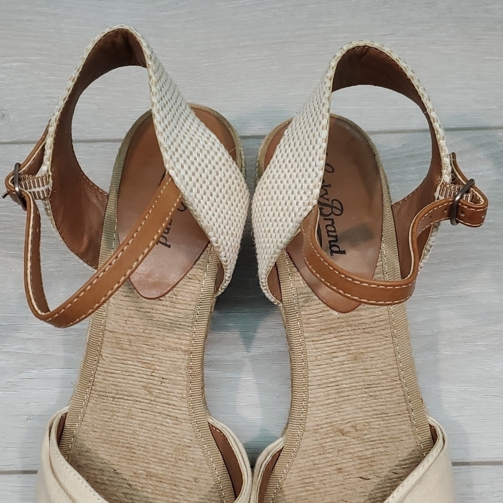 Lucky Brand Womens Kavala Espadrille Wedge Ankle Strap Sandals shoes sz 10B - Picture 6 of 13
